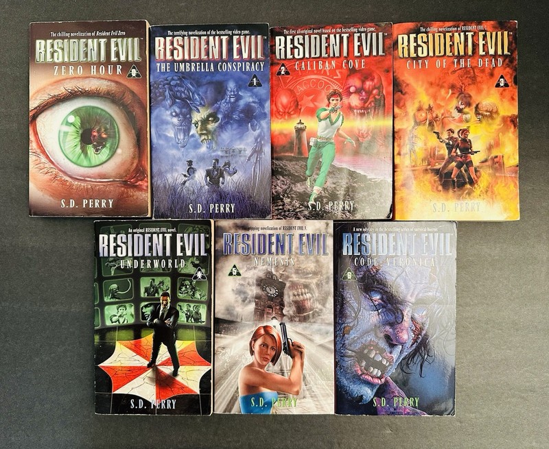 Resident Evil Books 0-6 - S.D. Perry Paperback Lot 7 Books Complete Series Set gallery