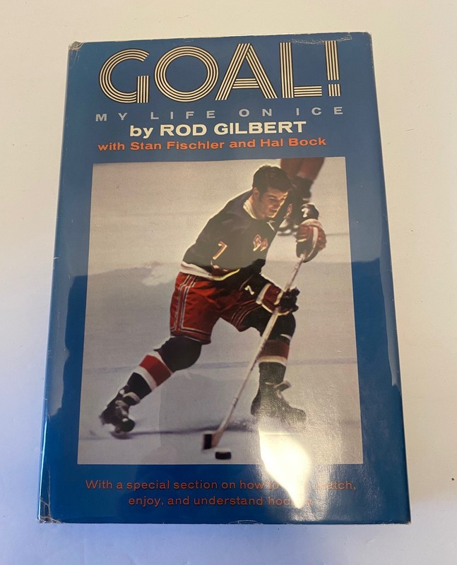 GOAL! My Life on Ice Rod Gilbert 1968 First Edition New York Rangers NHL Hockey