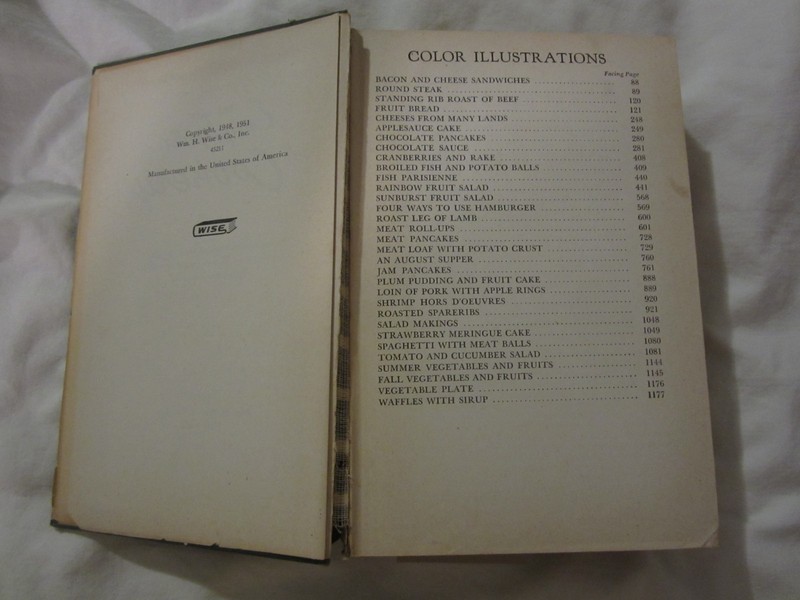 Vintage 1952 HC Wise Encyclopedia of Cookery Cookbook Huge 1,329 pages gallery