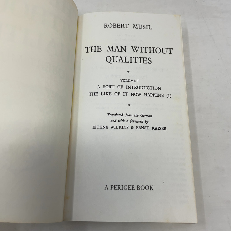 The Man Without Qualities by Robert Musil PB First Thus Very Good 1980 gallery