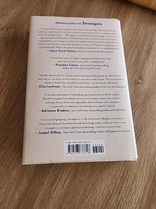 Strangers: A Memoir of Marriage - Hardcover, by Burden Belle - Very Good b gallery