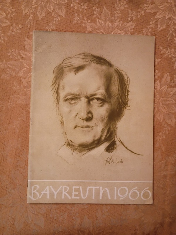 Vintage Bayreuth 1966 Richard Wagner Festival Program German Opera Paperback