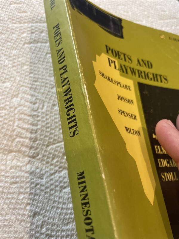 Poets and Playwrights:Shakespeare, Jonson, Spenser, Milton Elmer Edgar Stoll gallery