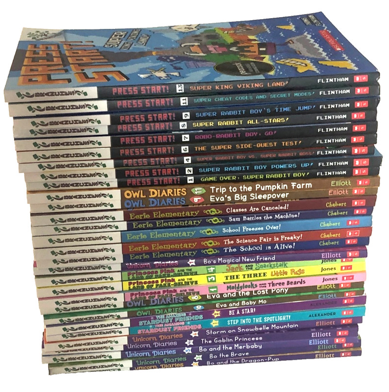 LOT OF 29 BRANCHES BOOKS: Eerie Elementar Owl Diaries Press Start Unicorn & More
