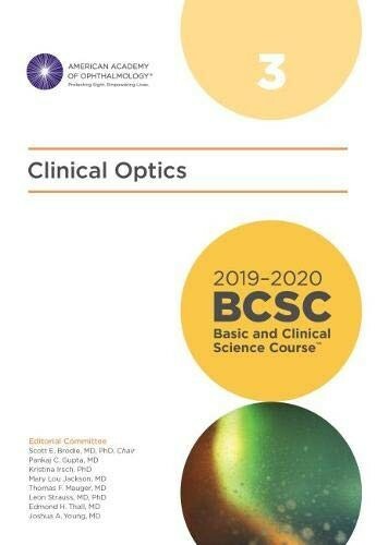 2019-20 BCSC Basic and Clinical Science Course, Section 3: Optics (Print)