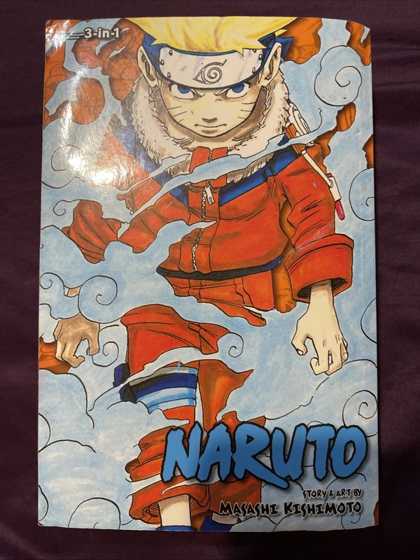 *** NARUTO *** ~ 3 IN 1 MASASHI KISHIMOTO PAPERBACK BOOK – FAST SHIPPING/ Look