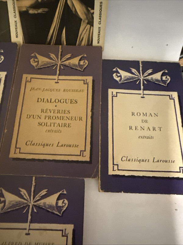 VINTAGE French Language Novels Lot of 14 Classics Literature Illustrated Photos gallery