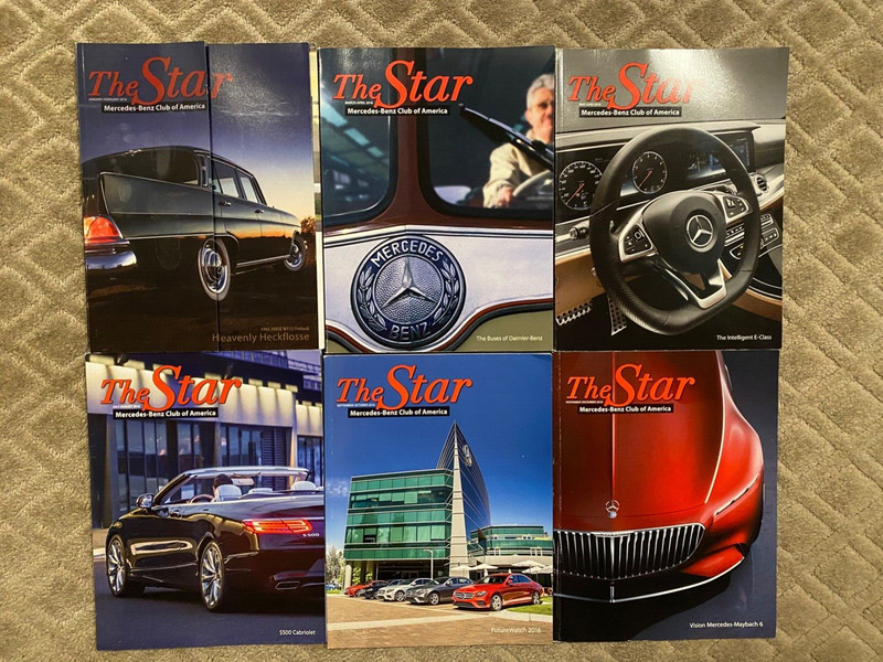 Lot of 6 The Star Mercedes Benz – 2016 Star Magazine Full Year Jan to Dec