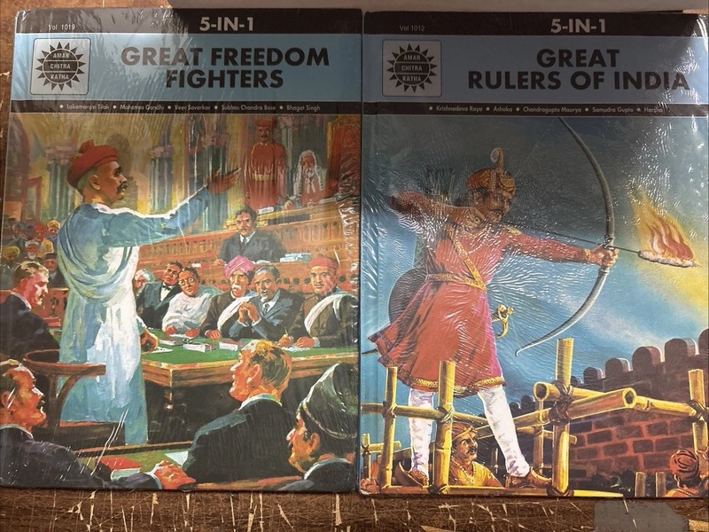 5in 1 Great Freedom Fighters & Great Rulers Of India Set Of 2 Books
