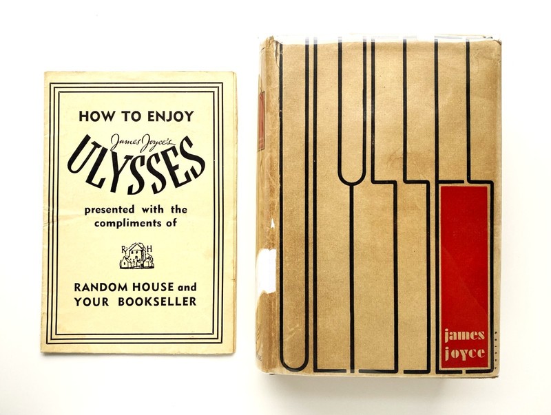 James Joyce, Ulysses (w/Rare Insert) 1st American Ed. HC/DJ, 1934, Random House