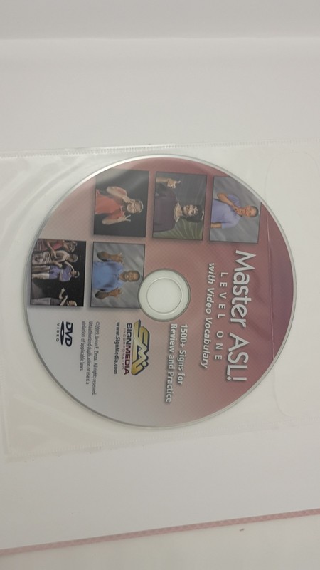 Master ASL! Level One Textbook Jason Zinza Hardcover with DVD 9781881133209 gallery