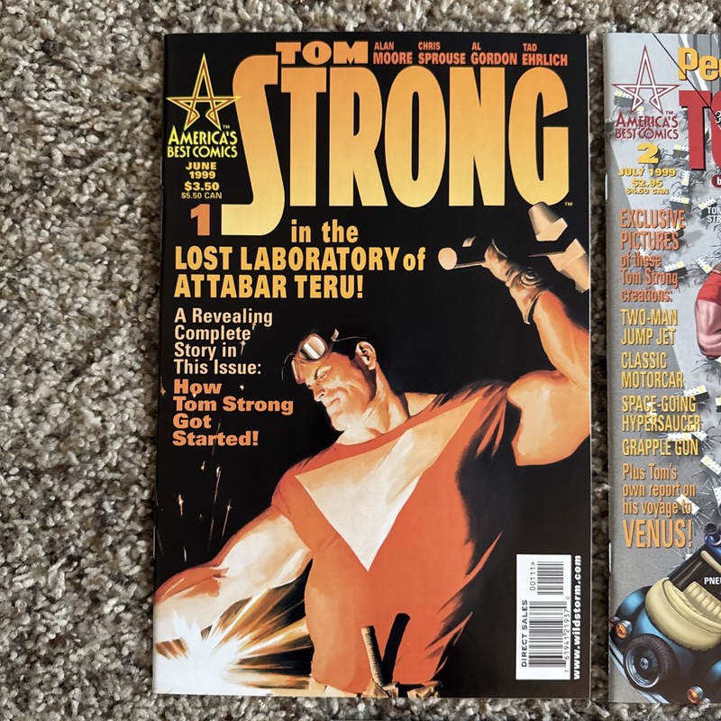 Alan Moore comics • Tom Strong 1 2 3 4 5 6 7 8 11 • Terra Obscura V 1 1-5 V2 2 gallery