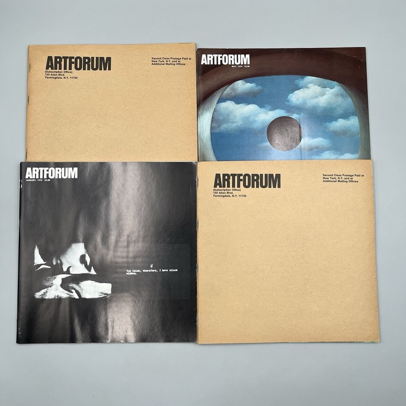 Artforum Magazine – Lot of 4 Issues Jan, Feb, April, May 1974 – RARE VINTAGE ART