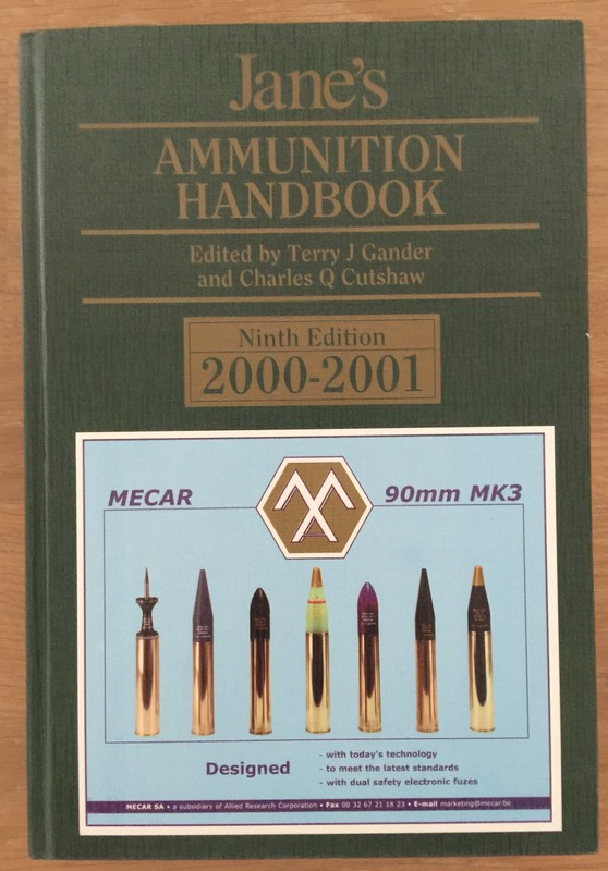 Jane’s Ammunition Handbook 9th Edition 2000-2001 by Terry J. Gander (Hardcover)