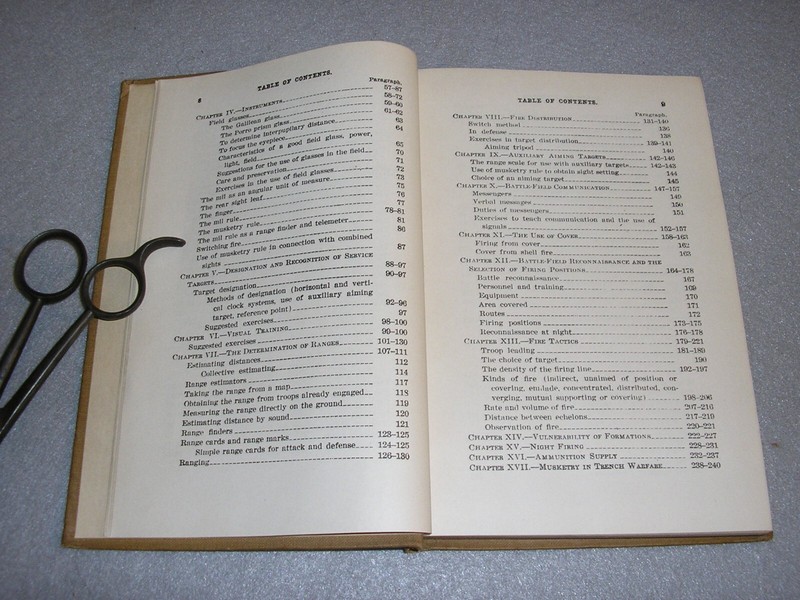 Antique Rifle Musketry Book World War I WWI Firearms Military War Tactics 1917 gallery