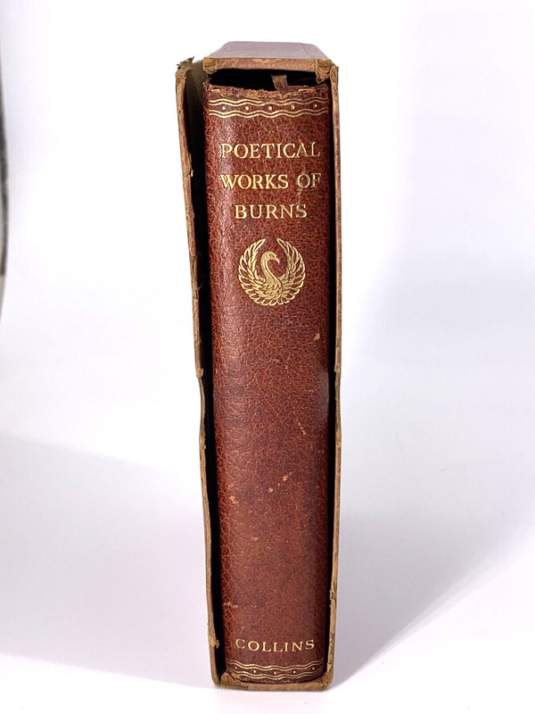 Poetical Works of Burns (Faux?) Leather Bound in Slip Case Wm. Collins Sons