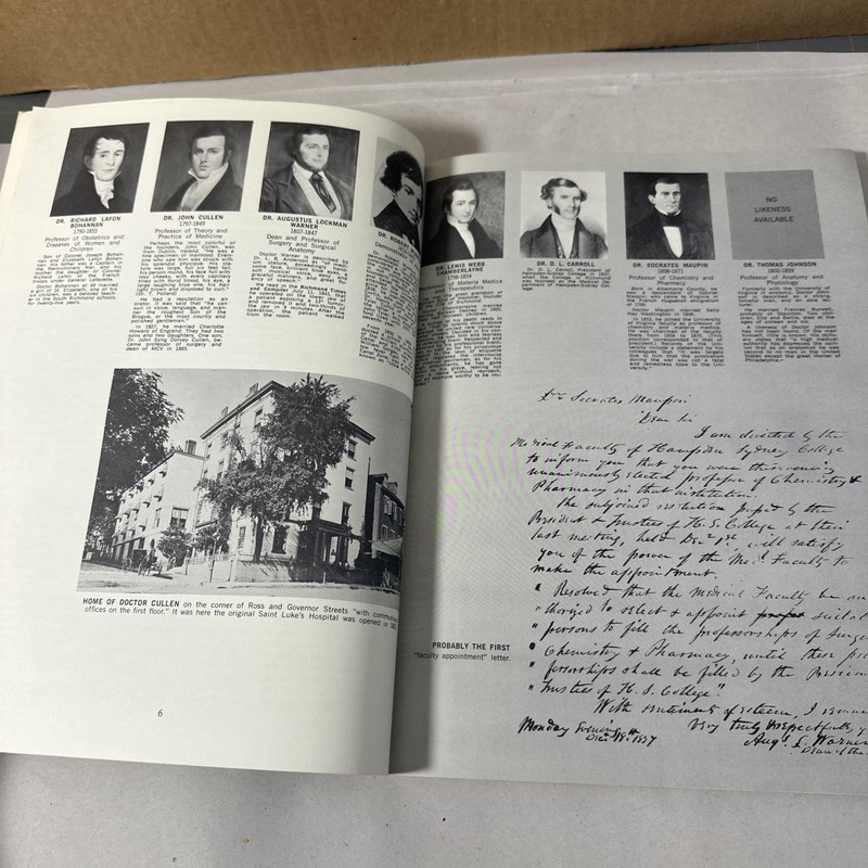 Medical College of Virginia First 125 Years History Book Bulletin Richmond gallery