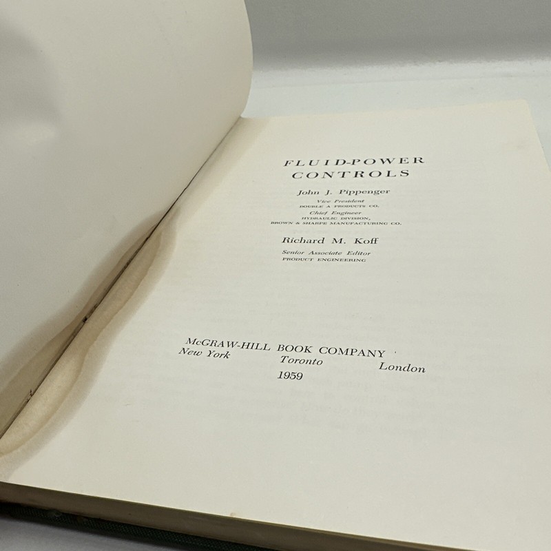 Fluid Power Controls Richard Koff 1959 gallery