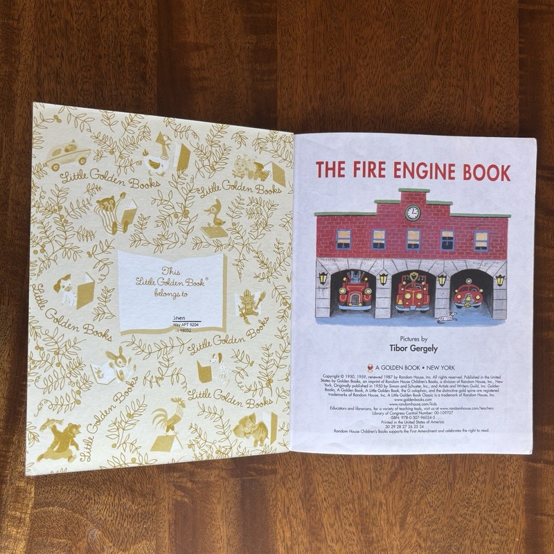 Vtg A Little Golden Book Classic The Fire Engine Book 1987 Children's Book gallery