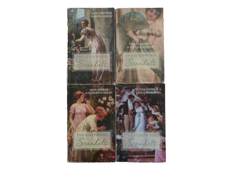 FOUR (4) STEEPWOOD SCANDALS paperbacks with 8 novels Books 3, 4, 5 & 8 gallery