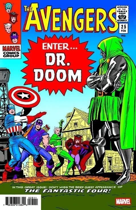 The Avengers #25 – 2026 – Doomquest blind bag Jack Kirby facsimile variant