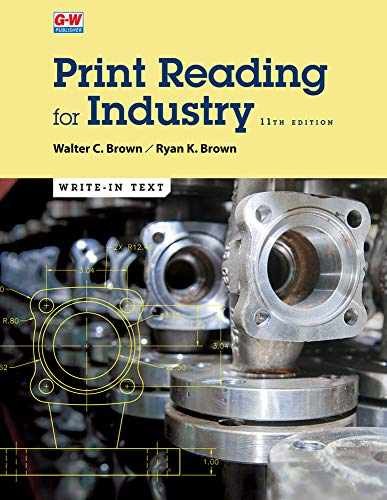 Print Reading for Industry – Paperback, by Brown Walter C.; Brown – Acceptable h