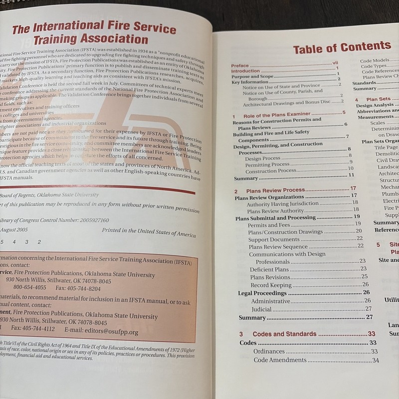 Plans Examiner for Fire and Emergency Services First Edition IFSTA gallery