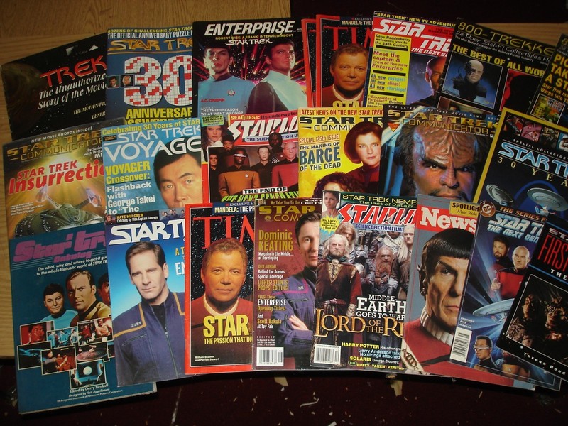 Star Trek lot of 20+ books/magazines/movies/tv show/vintage/modern