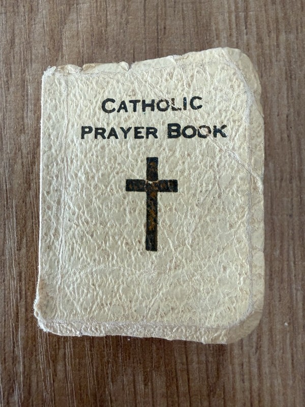 1935 Jewels of Prayer Mini Catholic Prayer Book Baby Bible Printed USA 2″ x 1.5″