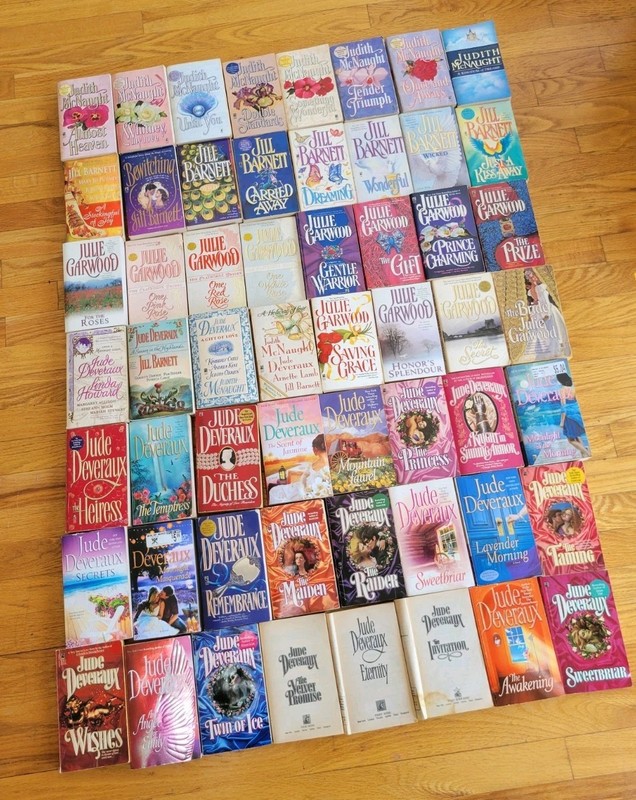 Lot of 56 Books: Jude Deveraux, Julie Garwood, Judith McNaught & Jill Barnett