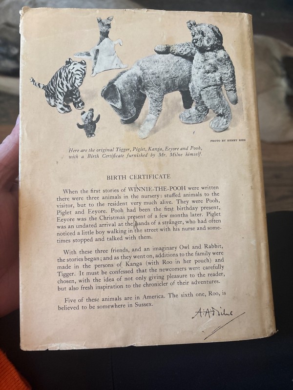 VINTAGE - The World of Pooh by AA Milne [PB,1957] hardback with dustcover gallery