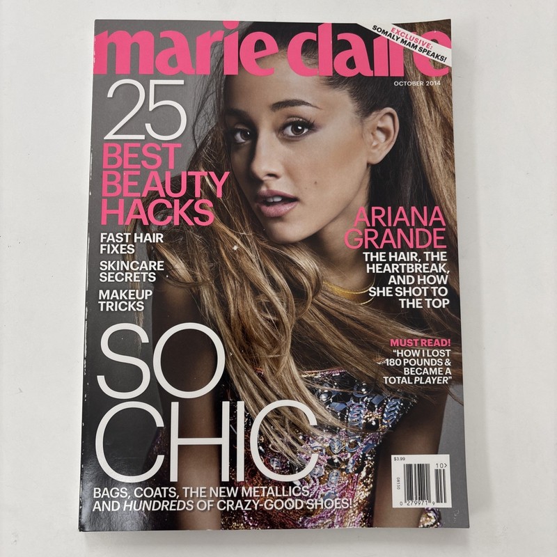 ARIANA GRANDE USA MARIE CLAIRE MAGAZINE OCTOBER 2014 Very Good Condition