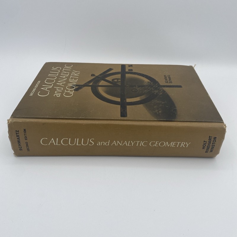 Calculus and Analytic Geometry Abraham Schwartz Textbook 1967 Second Edition gallery