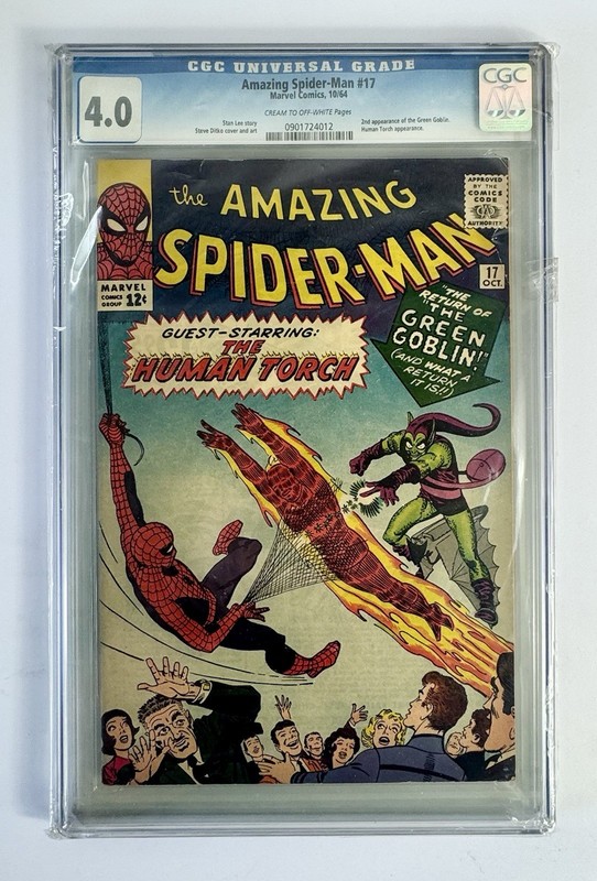 Amazing Spider-Man #17 CGC 4.0 (1964) 2nd Green Goblin Marvel. *Sealed In Slab*