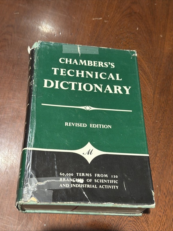 C F TWENEY / Chambers’s Technical Dictionary Third Edition Revised 1961 B-111925