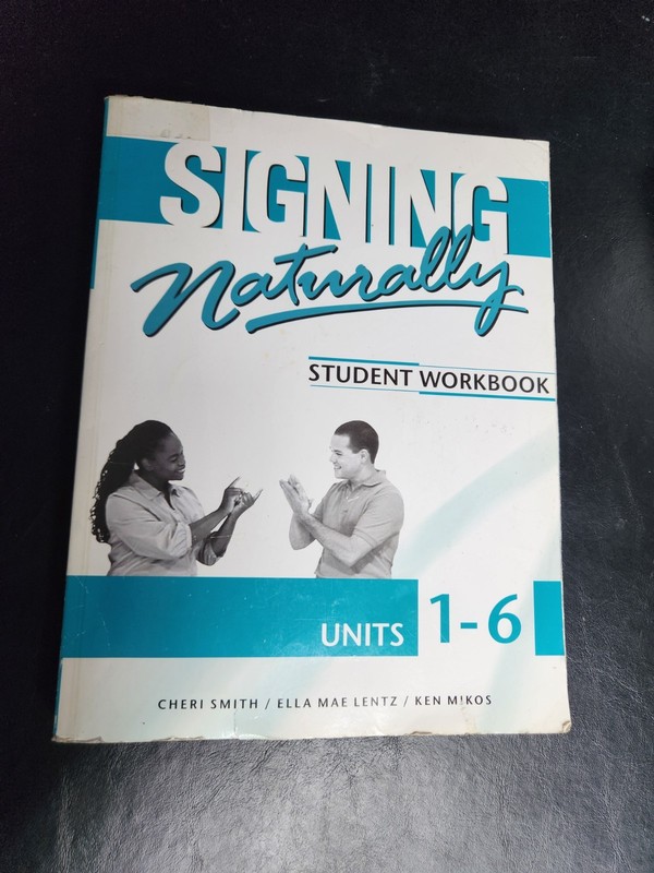 Signing Naturally Student Workbook Units 1-6 w/ DVD Code Smith Lentz Mikos ASL