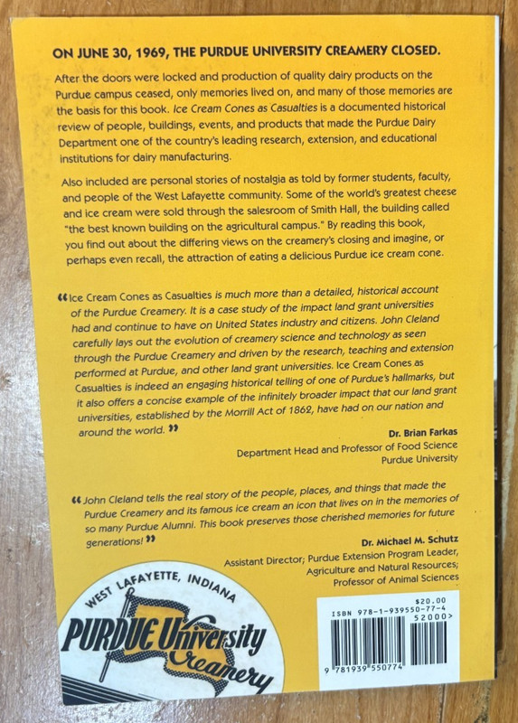 Ice Cream Cones as Casualties - History of the Purdue Creamery and Smith Hall gallery