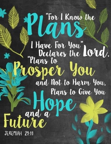«FOR I KNOW THE PLANS I HAVE FOR YOU» DECLARES THE LORD By The Word Journals NEW