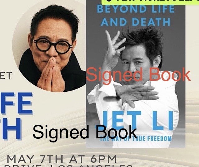 Jet Li Signed Beyond Life and Death Book – Preorder Rare