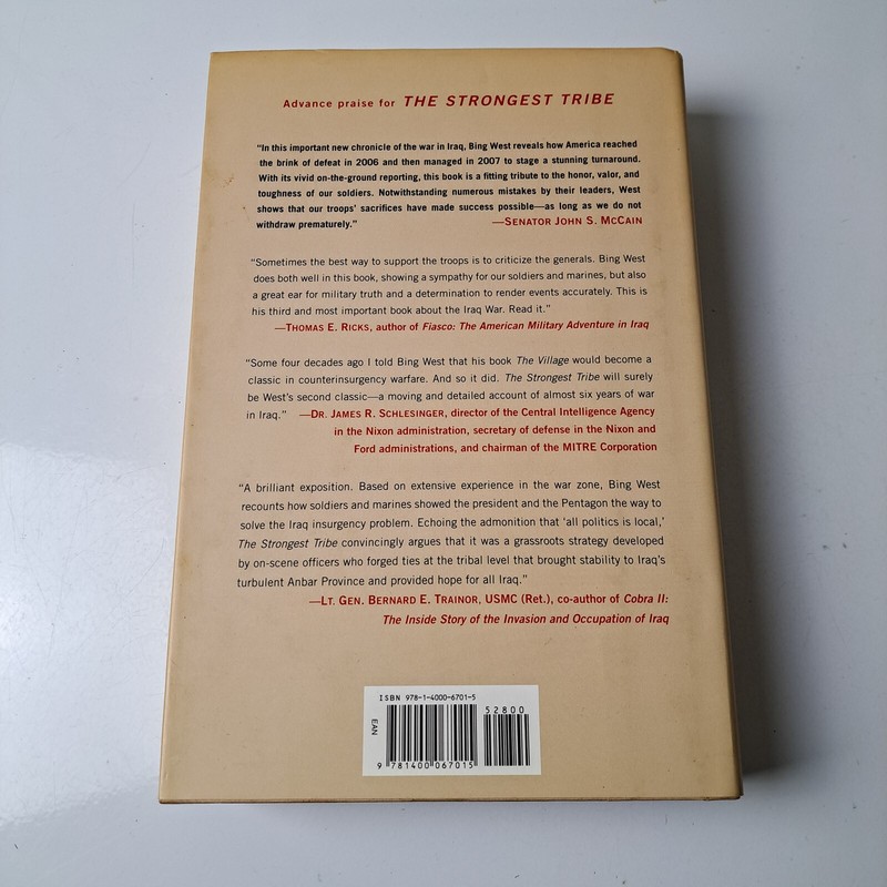 Iraq War History Book Strongest Tribe Bing West Hardcover gallery