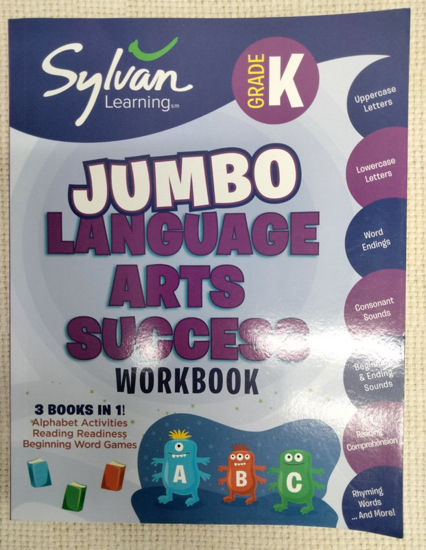 Sylvan Learning Jumbo Language Arts Success Workbook Grade K