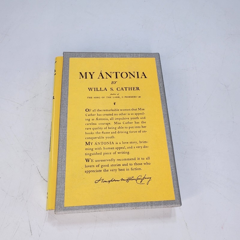 My Antonia by Willa S. Cather First Ed. Library Facsimile Book w/Slipcase sealed