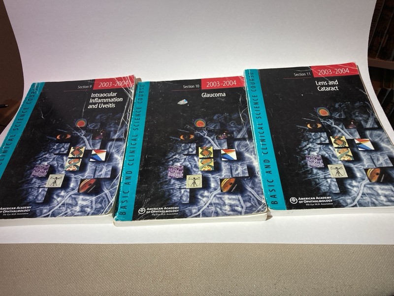 2003-2004 AAO Basic and Clinical Science Course BCSC Ophthalmology – 3 Book Lot