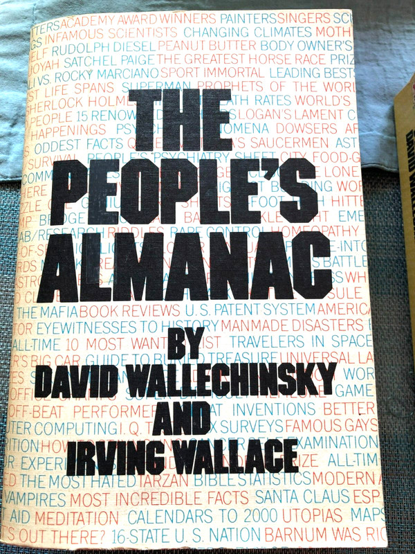 RARE TRADE! The People’s Almanac by David Wallechinsky & Irving Wallace 1975 VG