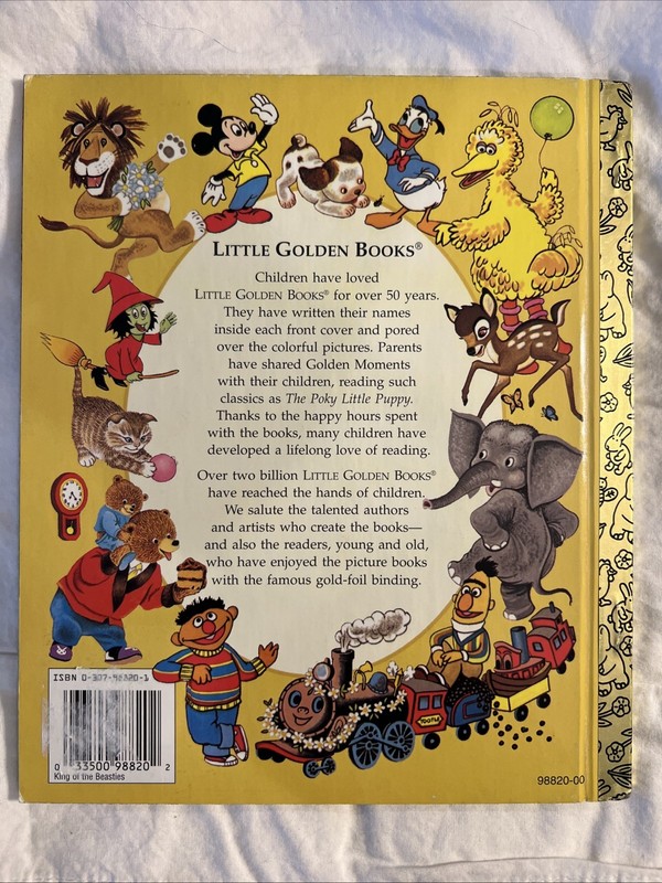 Vintage A Little Golden Book Pooh King Of The Beasties 1998 #916 gallery