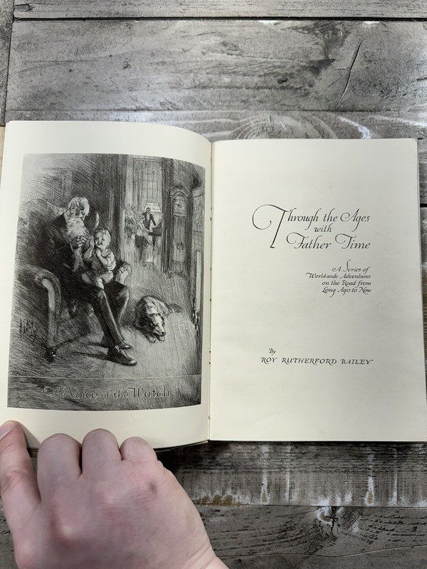 1922 Antique Short Story Book "Through the Ages with Father Time" gallery