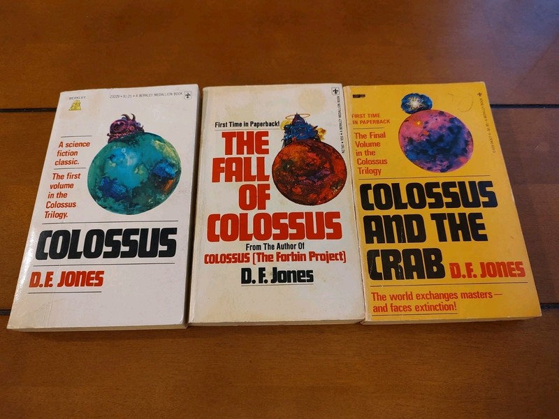 Colossus Trilogy – Fall of Colossus & The Crab by D.F. Jones Sci-fi Paperbacks
