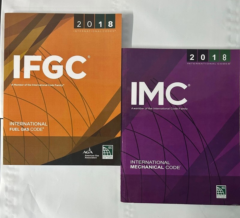 IFGC 2018 and IMC 2018 Mechanical Code & Fuel gas Code Combo