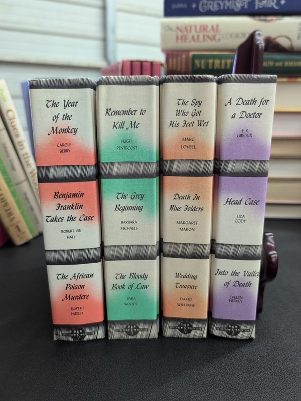 Vintage Hardcover 1980’s Detective Book Club (LOT OF 4) 3 Mysteries In 1 Book