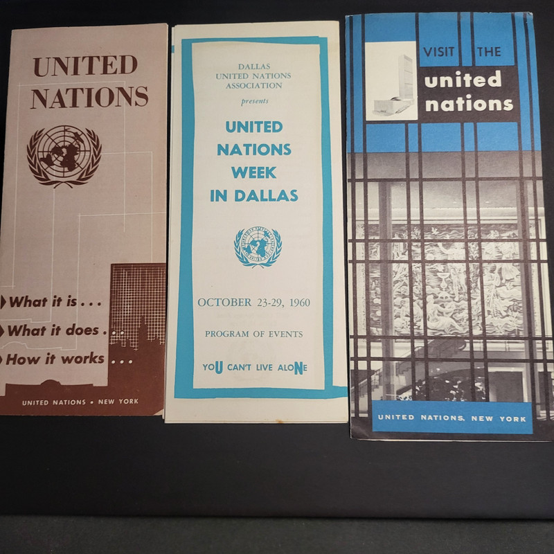 United Nations Informational Misc 28 Pamphlets/Brochures/Charter 1957-1961 gallery